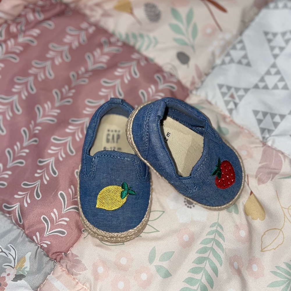 Gap Baby strawberry and lemon shoes